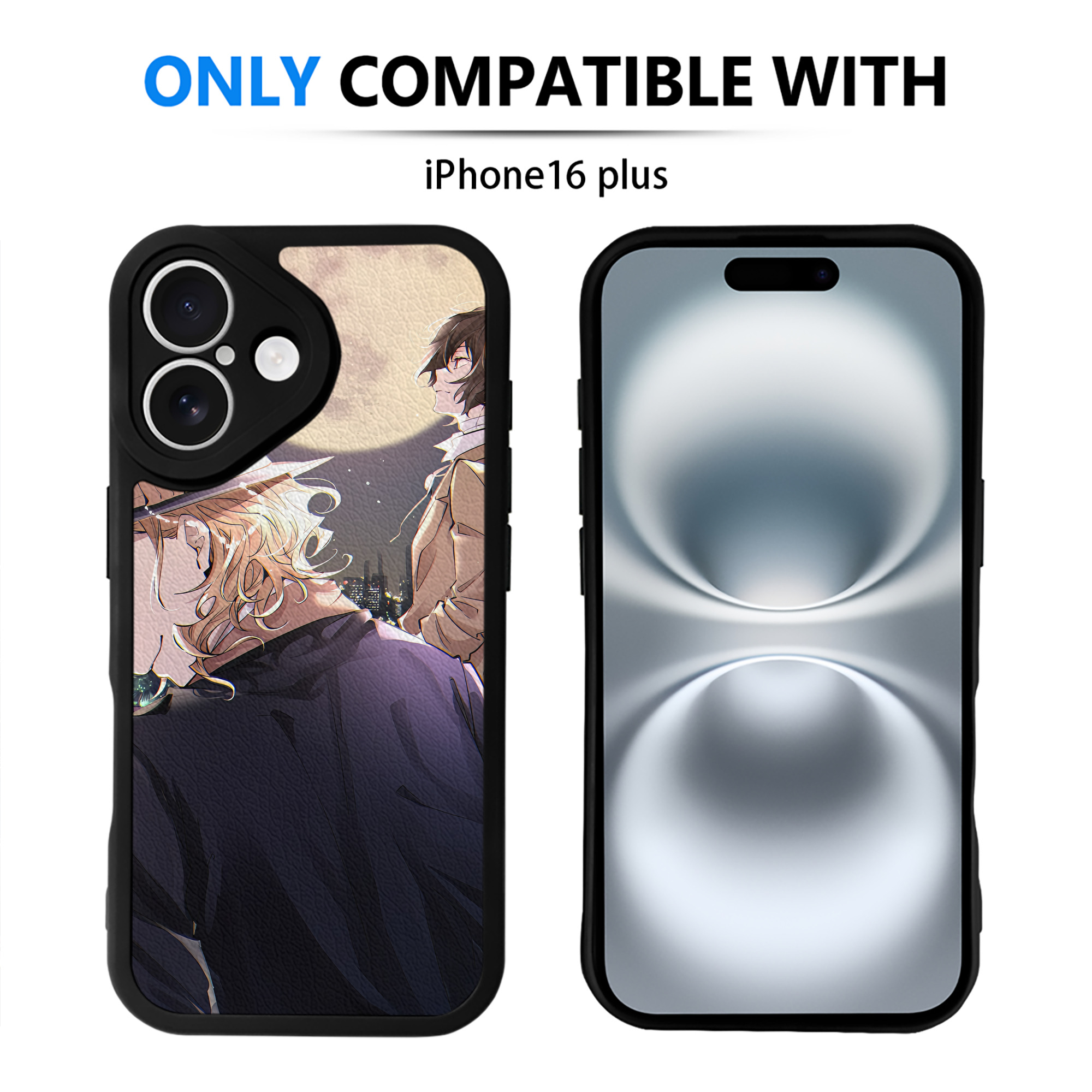 （画像用） 文豪ストレイドッグス Bungo Stray Dogs 【iPhone 16シリーズ対応】シリコンスマホケース（レザー調） 材質：シリコン